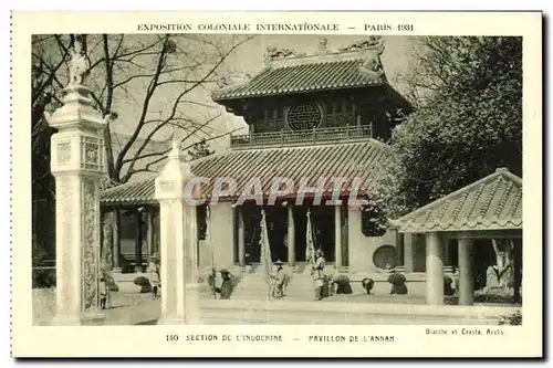 Ansichtskarte AK Exposition coloniale Internationale Paris 1931 Section De L Indochine Pavillon De L Annam