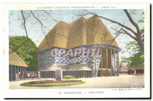 Cartes postales Exposition coloniale internationale Paris 1931 Cameroun Togo Grand Palais