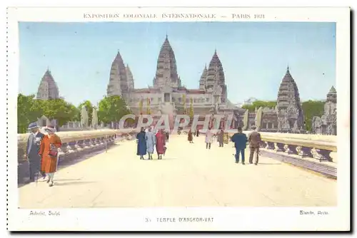 Cartes postales Exposition coloniale internationale Paris 1931 Temple D Angkor Vat