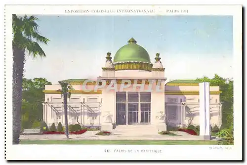 Cartes postales Exposition coloniale internationale Paris 1931 Palais De La Martinique