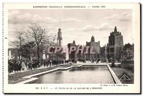 Ansichtskarte AK Exposition coloniale internationale Paris 1931 Le Palais Vu De La Section De L Indochine