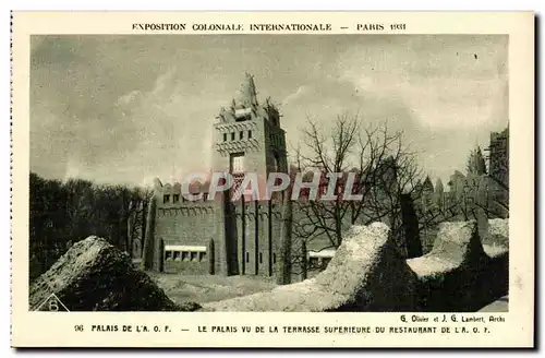 Cartes postales Exposition coloniale internationale Paris 1931 Palais Du La La Palais Vu De La Terrasse Superieu