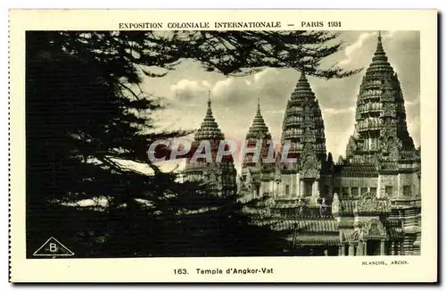 Cartes postales Exposition coloniale internationale Paris 1931 Temple d Angkor Vat