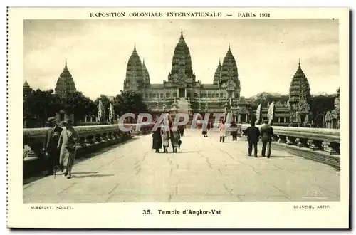 Cartes postales Exposition Coloniale Internationale Paris 1931 Temple d Angkor Vat