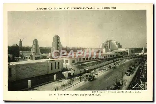 Cartes postales Exposition Coloniale Internationale Paris 1931 Cite Internationale Des Informations