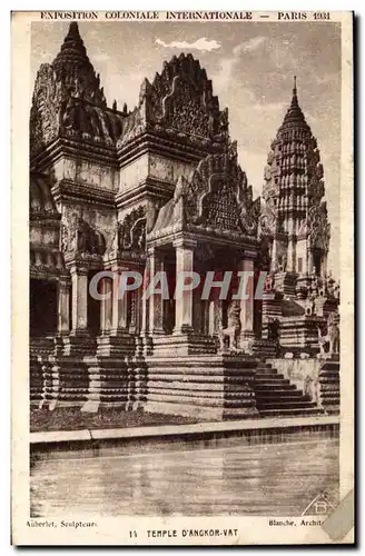 Cartes postales Exposition Coloniale Internationale Paris 1931 Temple D Angkor Vat