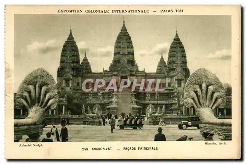 Ansichtskarte AK Exposition Coloniale Internationale Paris 1931 Angkor Vat Facade Principale