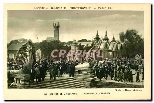 Ansichtskarte AK Exposition Coloniale Internationale Paris 1931 Section De L Indochine Pavillon Du Cambodge