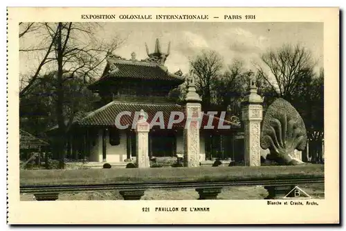 Cartes postales Exposition Coloniale Internationale Paris 1931 Pavillon De L Annam