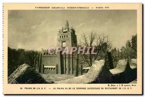 Ansichtskarte AK Exposition Coloniale Internationale Paris 1931 Pavillon De La Le Palais Vu De La Terrasse Superi