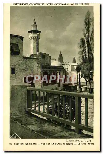 Ansichtskarte AK Exposition Coloniale Internationale Paris 1931 Section Tunisienne Vue Sur La Place Publique Le C