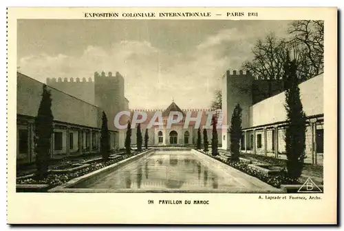 Cartes postales Exposition Coloniale Internationale Paris 1931 Pavillon Du Maroc