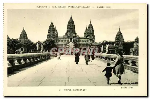 Cartes postales Exposition Coloniale Internationale Paris 1931 Temple D Angkor Vat