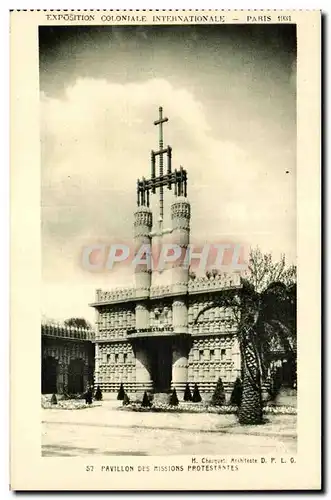 Cartes postales Exposition Coloniale Internationale Paris 1931 Pavillon Des Missons Protestentes