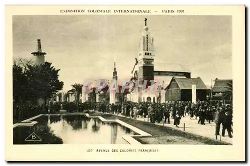 Ansichtskarte AK Exposition Coloniale Internationale Paris 1931 Avenue Des Colonies Francaises