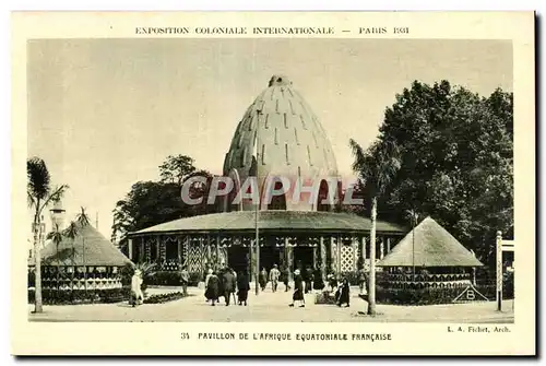 Cartes postales Exposition Coloniale Internationale Paris 1931 Pavillon De L Afrique Equatoriale Francaise