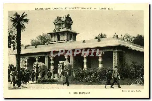 Cartes postales Exposition Coloniale Internationale Paris 1931 Inde Francaise