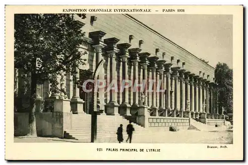 Ansichtskarte AK Exposition Coloniale Internationale Paris 1931 Palais Principal De L Italie