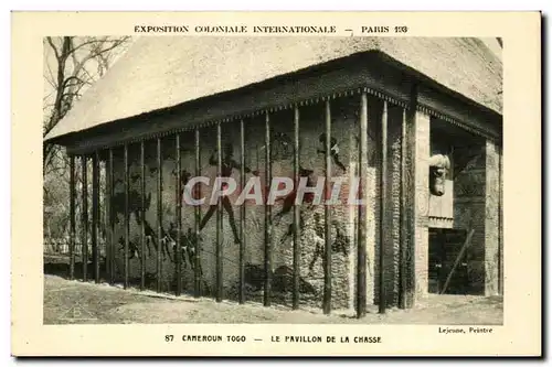 Cartes postales Exposition Coloniale Internationale Paris 1931 Cameroun Tooo Le Pavillon De La Chasse