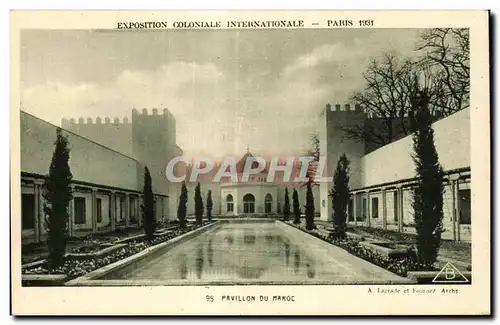 Cartes postales Exposition coloniale internationale Paris 1931 Pavillon Du Maroc