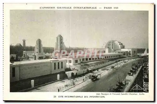 Cartes postales Exposition coloniale internationale Paris 1931 Cite Internationale Des Informations