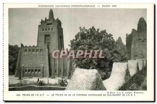 Cartes postales Exposition coloniale internationale Paris 1931 palais De La Le Palais Vu De La Terrasse Superieu