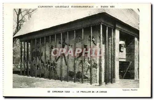 Ansichtskarte AK Exposition coloniale internationale Paris 1931 Cameroun Togo Le Pavillon De La Chasse