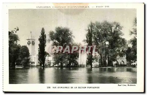 Cartes postales Exposition coloniale internationale Paris 1931 Vue D Ensemble de la section Portugaise