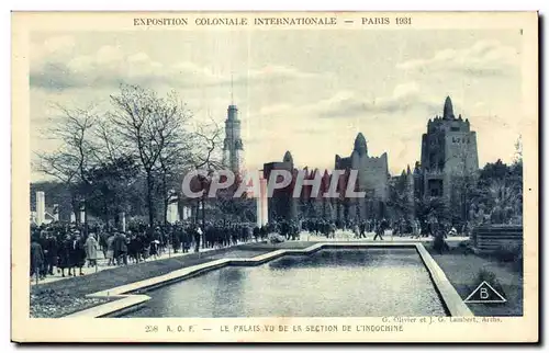 Ansichtskarte AK Exposition coloniale internationale Paris 1931 La Palais vu de la Section De L Indochine