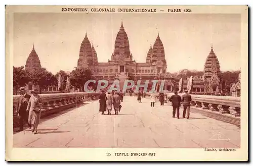 Cartes postales Exposition coloniale internationale Paris 1931 Temple D Angkor Vat