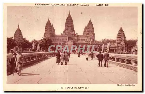 Cartes postales Exposition coloniale internationale Paris 1931 Temple D Angkor Vat