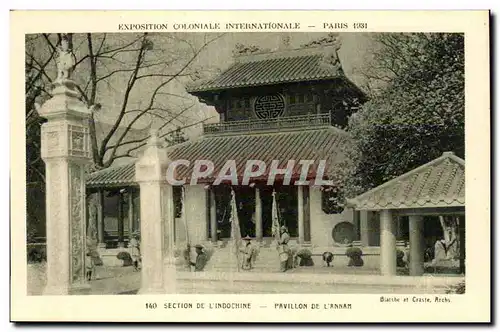 Ansichtskarte AK Exposition coloniale internationale Paris 1931 Section De L Indochine Pavillon De L Annam