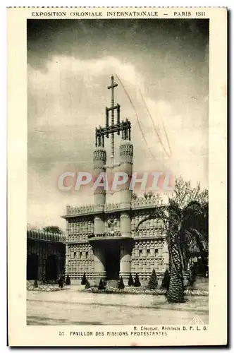 Cartes postales Exposition coloniale internationale Paris 1931 Pavillon Des Missions Protestantes