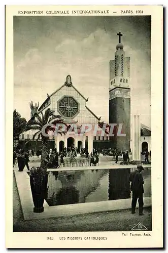 Cartes postales Exposition coloniale internationale Paris 1931 Les Missions Catholiques