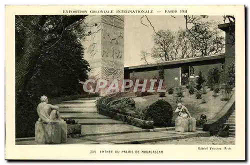 Cartes postales Exposition coloniale internationale Paris 1931 Entree Du Palais De Nadagascar