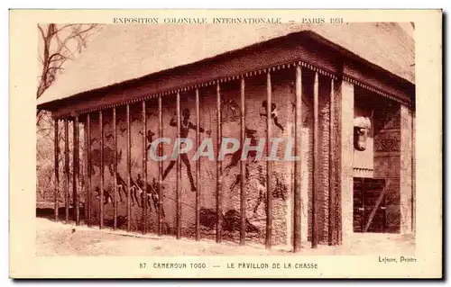 Cartes postales Exposition coloniale internationale Paris 1931 Cameroun Togo Le Pavillon De La Chasse