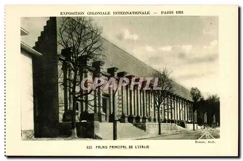 Ansichtskarte AK Exposition coloniale internationale Paris 1931 Palais Principal De L Italie