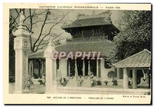 Ansichtskarte AK Exposition coloniale internationale Paris 1931 Section De L Indochine Pavillon De L Annam