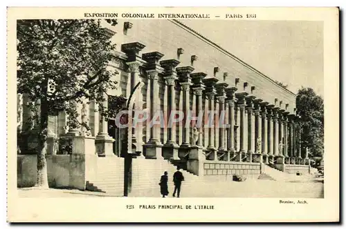 Cartes postales Exposition coloniale internationale Paris 1931 Palais Principal De l Italie