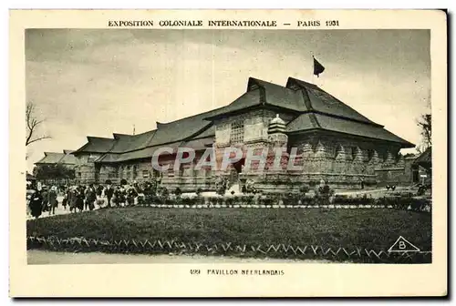 Cartes postales Exposition coloniale internationale Paris 1931 Pavillon Neerlandais