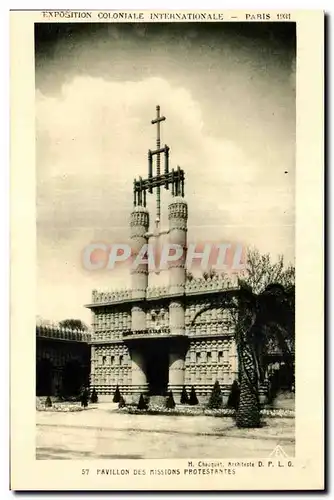 Cartes postales Exposition coloniale internationale Paris 1931 Pavillon Des Missions Protestantes