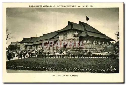 Cartes postales Exposition coloniale internationale Paris 1931 Pavillon Neerlandais