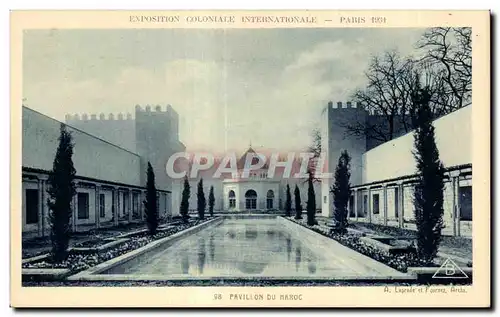 Cartes postales Exposition coloniale internationale Paris 1931 Pavillon Du Maroc