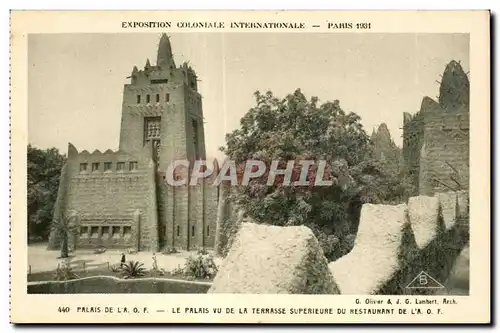 Cartes postales Exposition coloniale internationale Paris 1931 Palris De La Le Palais Vu De La Terrasse Superieu