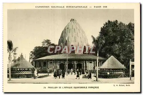 Ansichtskarte AK Exposition coloniale internationale Paris 1931 Paillon De L Afrique Equatoriale Francaise