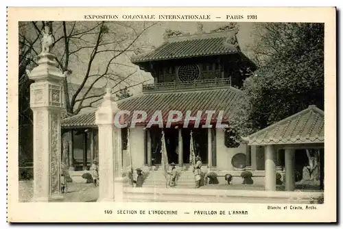 Ansichtskarte AK Exposition coloniale internationale Paris 1931 Section De L Indochine Paillon De L Annam