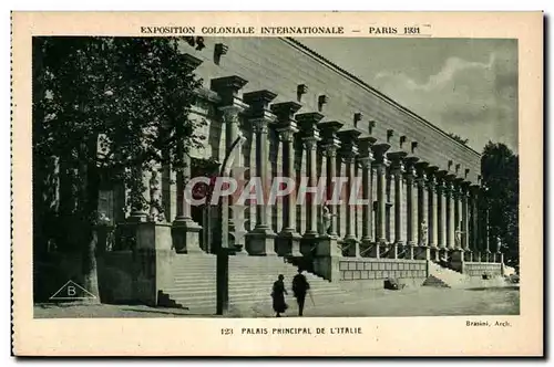 Ansichtskarte AK Exposition coloniale internationale Paris 1931 Palais Principal De L Italie