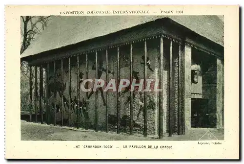 Cartes postales Exposition Coloniale Internationale Paris 1931 Cameroun Togo Le Pavillon De La Chasse