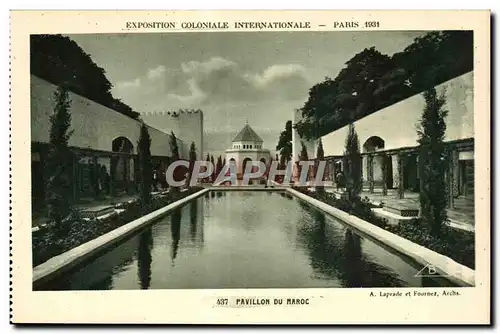 Cartes postales Exposition Coloniale Internationale Paris 1931 Pavillon Du Maroc