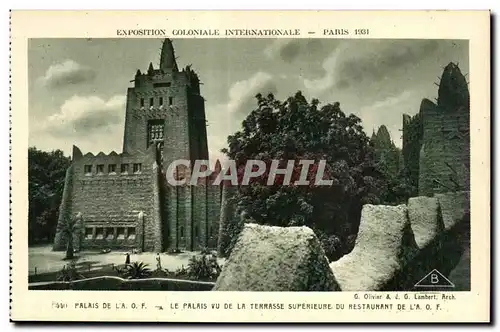 Cartes postales Exposition Coloniale Internationale Paris 1931 Palais De La Le Palais Vu De La Terrasse Superieu